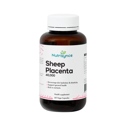Nutrisynce Sheep placenta 40000 60s- Skin Health