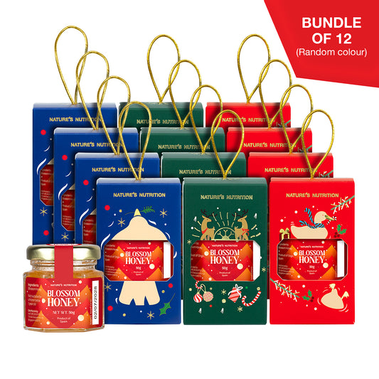 Nature's Nutrition Honey Christmas Gift Box 50g x 12 (2025 edition - random color box no folding)