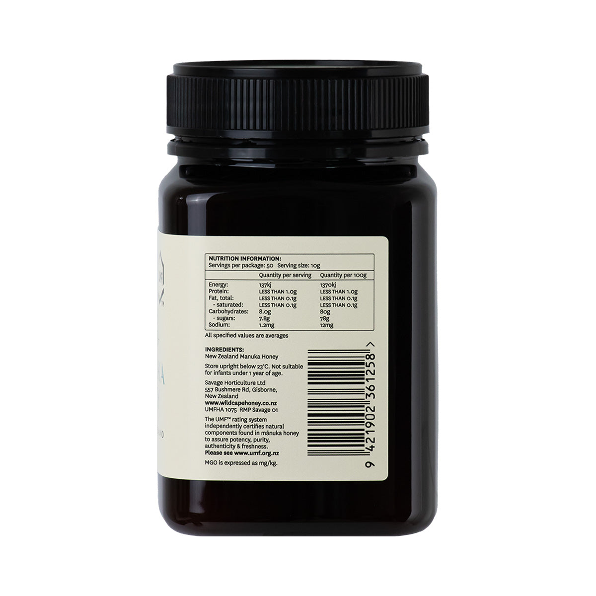 Wildcape Manuka Honey UMF 8+