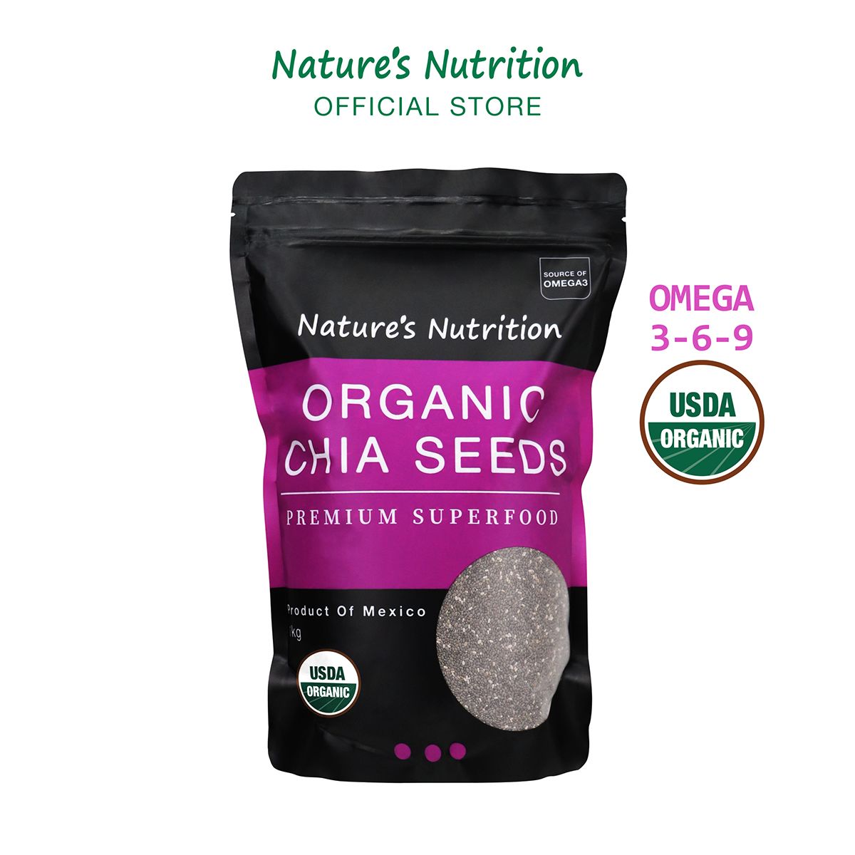 Nature’s Nutrition Organic Chia Seed