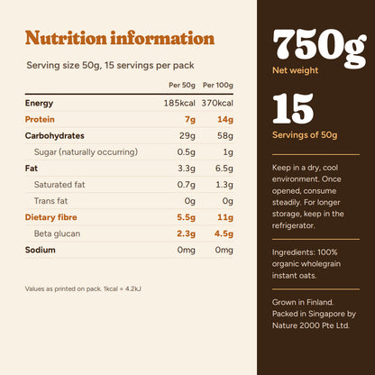 SuperFarm Organic Instant Oats 750gx2