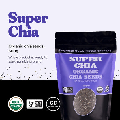 Superchia Organic Chia Seed 500g