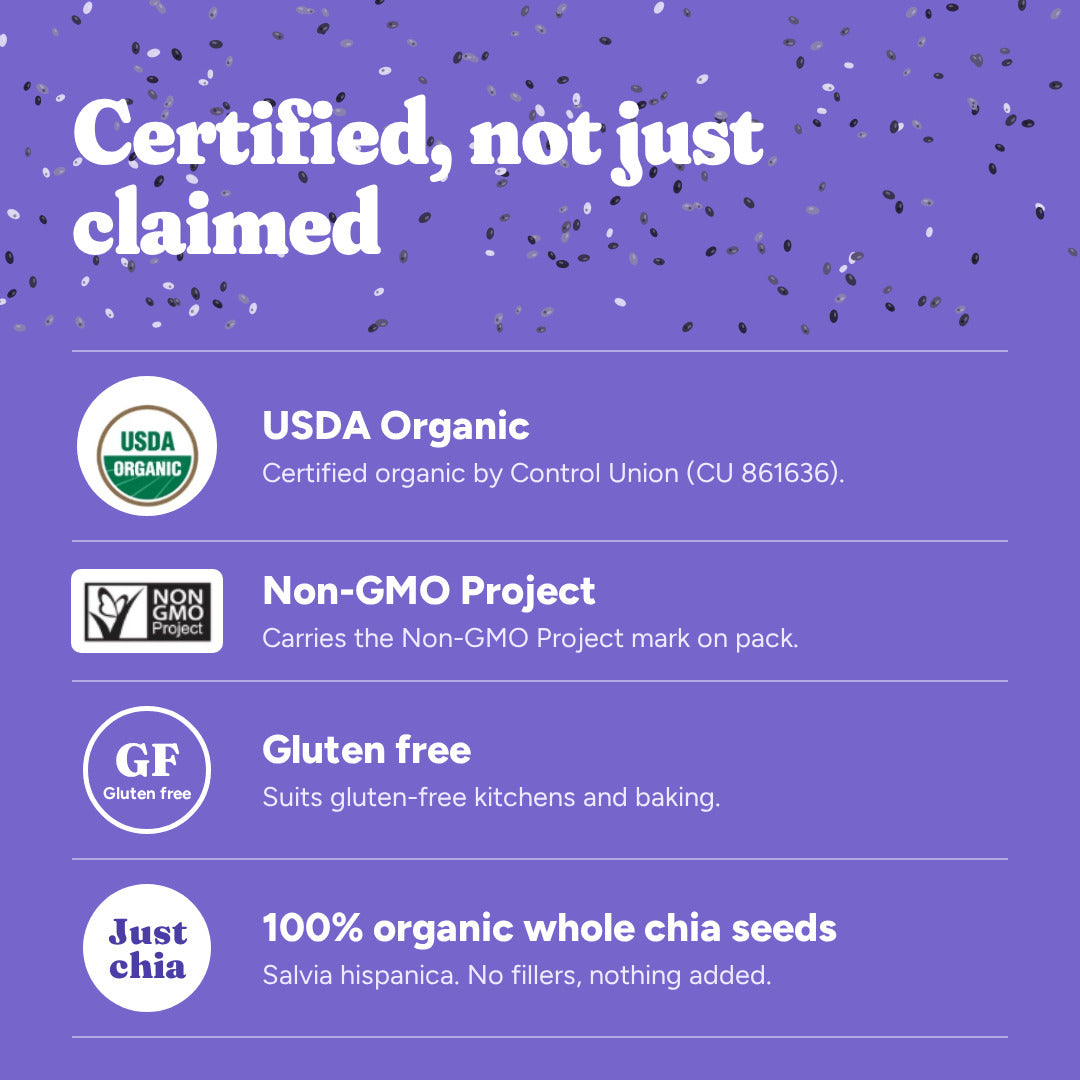 Superchia Organic Chia Seed 500g